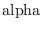 <span>$</span>\mathrm{alpha}<span>$</span>